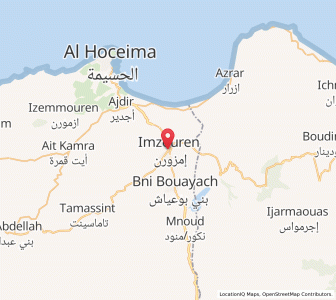 Map of Imzouren, Tanger-Tetouan-Al Hoceima
