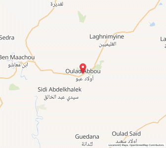 Map of Jem’at Oulad ’Abbou, Casablanca-Settat