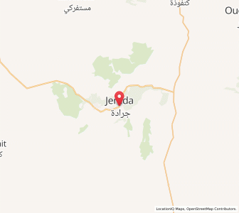 Map of Jerada, Oriental