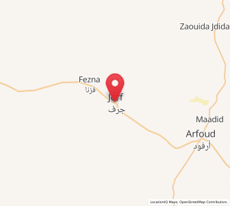 Map of Jorf, Drâa-Tafilalet