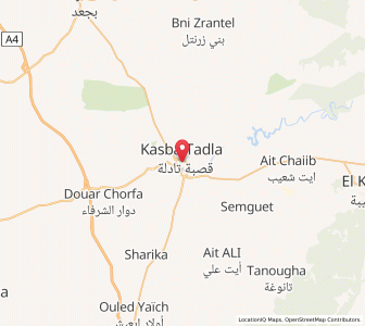 Map of Kasba Tadla, Béni Mellal-Khénifra