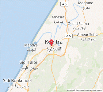 Map of Kenitra, Rabat-Salé-Kénitra