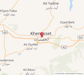 Map of Khemisset, Rabat-Salé-Kénitra