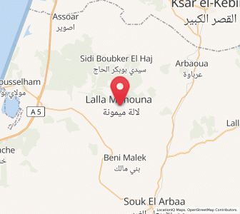 Map of Lalla Mimouna, Rabat-Salé-Kénitra