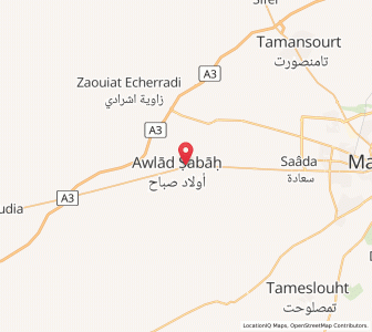 Map of Loudaya, Marrakesh-Safi