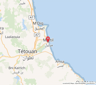 Map of Martil, Tanger-Tetouan-Al Hoceima