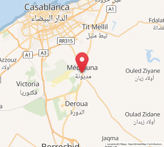Map of Mediouna, Casablanca-Settat