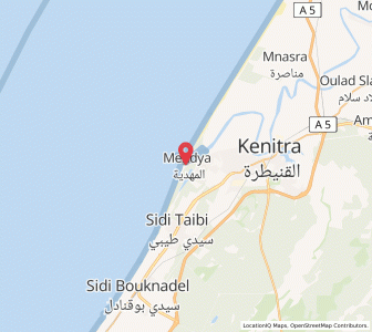 Map of Mehdya, Rabat-Salé-Kénitra
