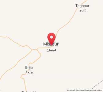 Map of Missour, Fès-Meknès