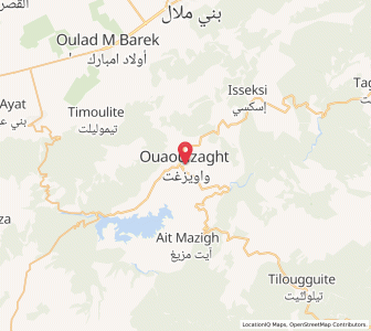 Map of Ouaouizeght, Béni Mellal-Khénifra