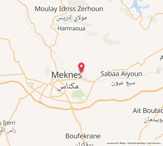 Map of Ouislane, Fès-Meknès