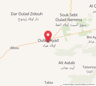 Map of Oulad Ayad, Béni Mellal-Khénifra