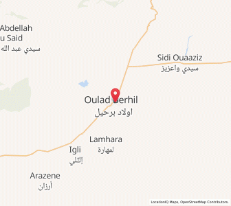 Map of Oulad Barhil, Souss-Massa