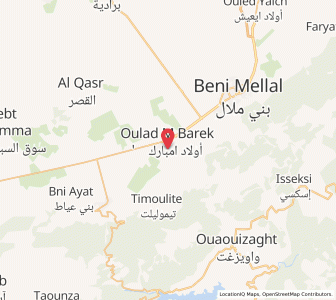 Map of Oulad Embarek, Béni Mellal-Khénifra