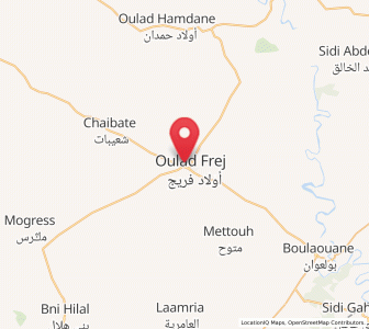 Map of Oulad Frej, Casablanca-Settat