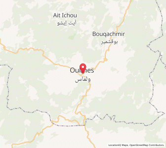 Map of Oulmes, Rabat-Salé-Kénitra