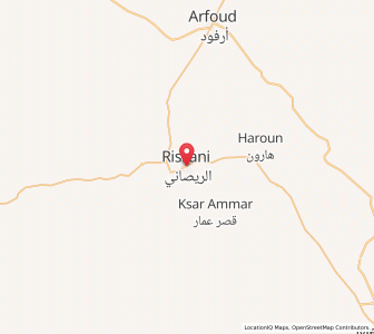 Map of Reçani, Drâa-Tafilalet
