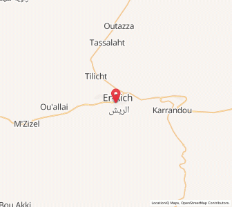 Map of Rich, Drâa-Tafilalet