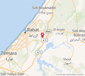 Map of Salé Al Jadida, Rabat-Salé-Kénitra
