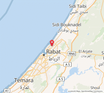 Map of Sale, Rabat-Salé-Kénitra