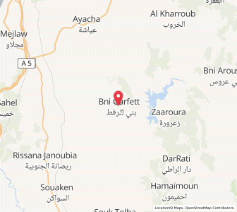 Map of Sebt Bni Garfett, Tanger-Tetouan-Al Hoceima