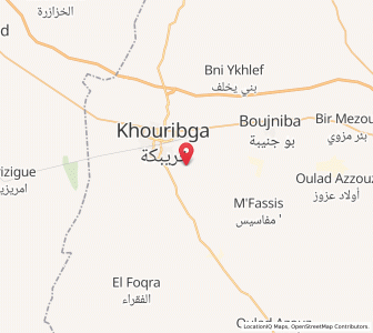 Map of Sidi Bou Lanouar, Béni Mellal-Khénifra
