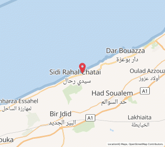Map of Sidi Rahal, Casablanca-Settat