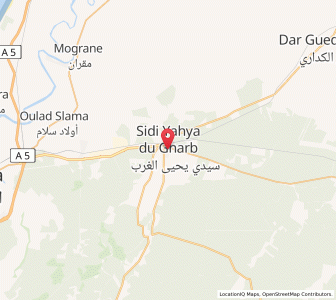 Map of Sidi Yahia El Gharb, Rabat-Salé-Kénitra