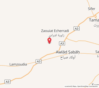Map of Sidi Zouine, Marrakesh-Safi