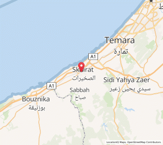 Map of Skhirate, Rabat-Salé-Kénitra