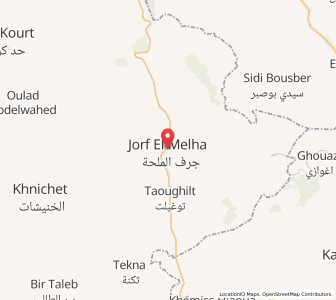 Map of Souk et Tnine Jorf el Mellah, Rabat-Salé-Kénitra