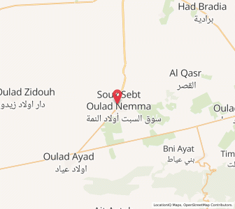 Map of Souq Sebt Oulad Nemma, Béni Mellal-Khénifra