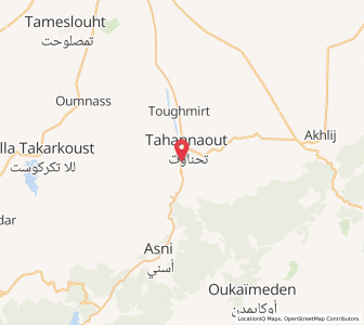 Map of Tahannout, Marrakesh-Safi