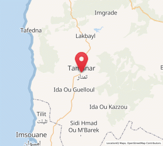 Map of Tamanar, Marrakesh-Safi