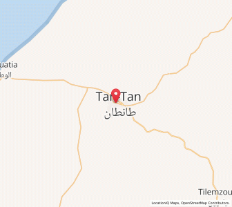 Map of Tan-Tan, Guelmim-Oued Noun