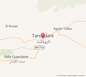 Map of Taroudant, Souss-Massa