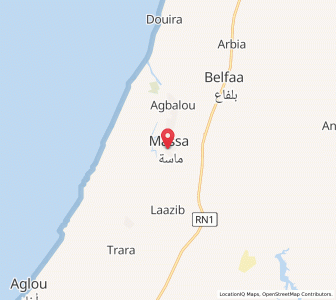 Map of Tassila, Souss-Massa