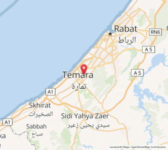 Map of Temara, Rabat-Salé-Kénitra