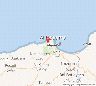 Map of Tirhanimîne, Tanger-Tetouan-Al Hoceima