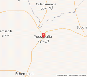Map of Youssoufia, Marrakesh-Safi