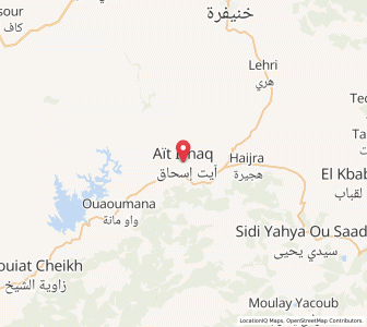 Map of Zaouïa Aït Ishak, Béni Mellal-Khénifra