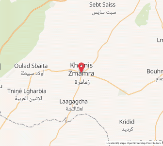 Map of Zemamra, Casablanca-Settat