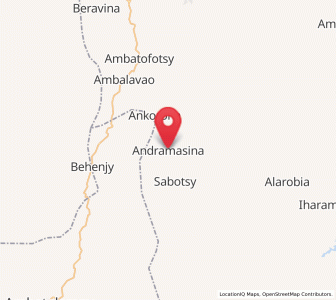 Map of Andramasina, Analamanga