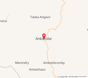 Map of Ankazobe, Analamanga