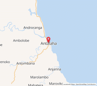 Map of Antalaha, Sava