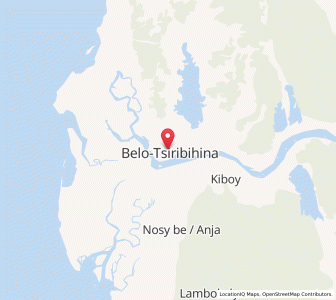 Map of Belo sur Tsiribihina, Menabe