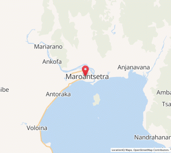 Map of Maroantsetra, Analanjirofo