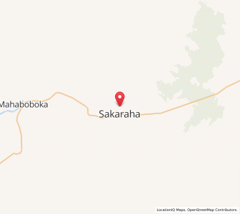 Map of Sakaraha, Atsimo-Andrefana