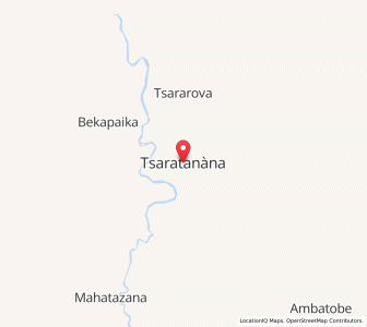 Map of Tsaratanana, Betsiboka