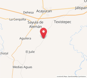 Map of Almagres, Veracruz